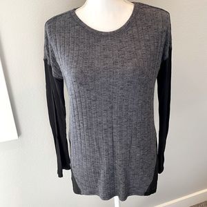 Sanctuary Black and Gray Shirt